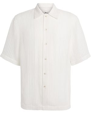 Commas Sheer Short-Sleeve Shirt - White