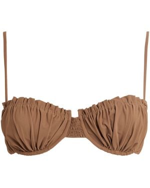 Faithfull the Brand Esterel Balconette Bikini Top - Brown