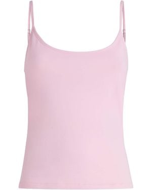 Skims Stretch Cotton Cami Top - Pink