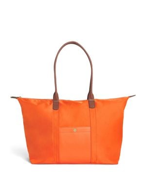 Harrods Medium Nylon Tote Bag - Orange