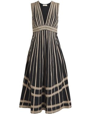 Ulla Johnson Cotton Palermo Midi Dress - Black
