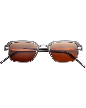 Jacques Marie Mage Comanche Rectangle Sunglasses - Brown