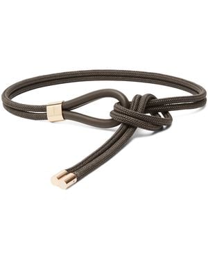 Max Mara Waxed Cotton Belt - Brown