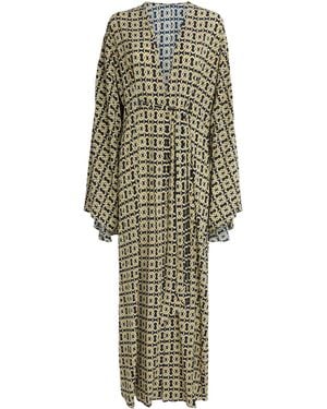 Away That Day Chain Kaftan Maxi Dress - Multicolour