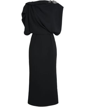Maticevski Crystal-Embellished Protocal Midi Dress - Black