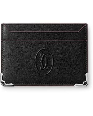 Cartier Leather Must De Card Holder - Black