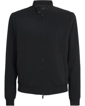 Emporio Armani Technical Fabric Jacket - Black