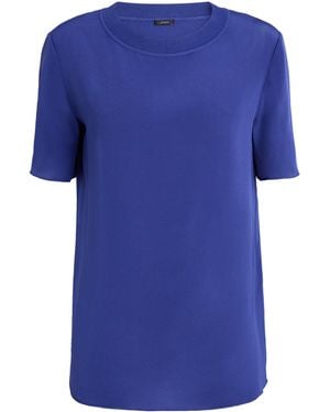 JOSEPH Silk Rubin T-Shirt - Blue