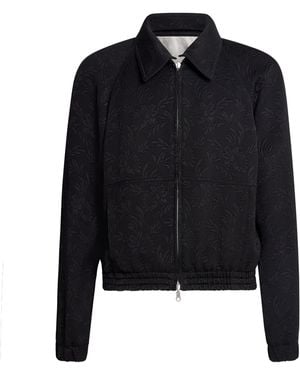 Dries Van Noten Floral Jacquard Reversible Jacket - Black