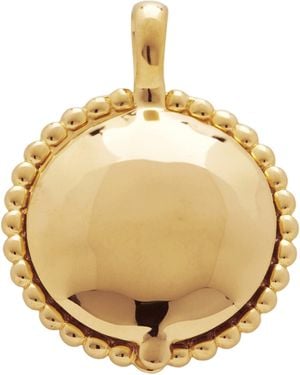 Monica Vinader Vermeil Beaded Deia Locket Pendant - Metallic