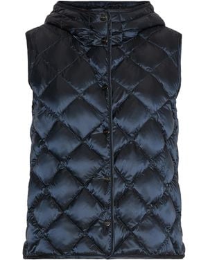 Max Mara Down Padded Quilted Gilet - Blue