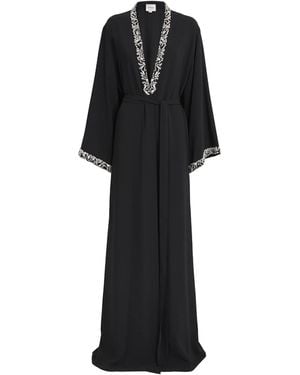 Zuhair Murad Pearl-Embellished Robe - Black