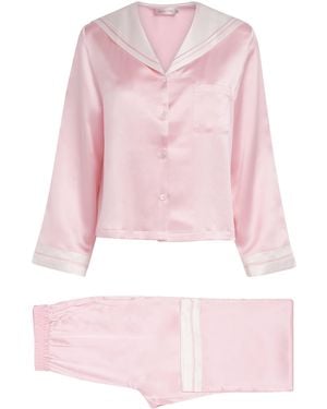 Manitu Mulberry Silk Pyjama Set - Pink