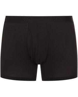 Derek Rose Pima Cotton Stretch Open Trunks - Black