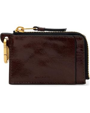 AllSaints Leather Remy Wallet - Brown