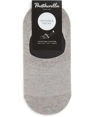 Pantherella Cotton-Blend Invisible Socks - Grey