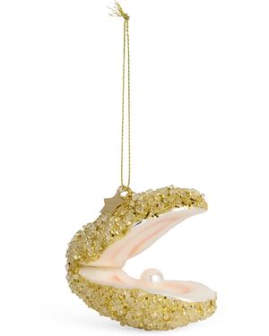 Harrods Oyster Tree Decoration - Metallic