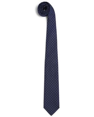 Isaia Silk Floral Tie - Blue