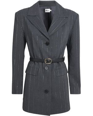 Self-Portrait Embellished Pinstripe Blazer - Blue