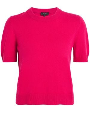 ME+EM Cashmere Cropped T-Shirt - Pink