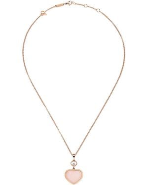 Chopard Opal And Diamond Happy Hearts Pendant - Metallic