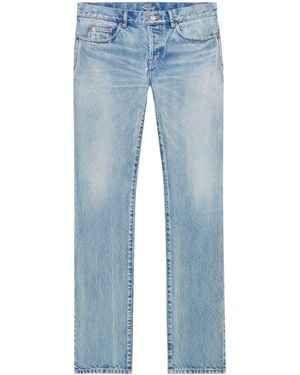 Saint Laurent Low-Rise Jeans - Blue