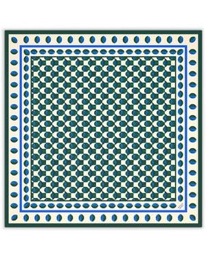 Weekend by Maxmara Silk Geometric Print Scarf - Green