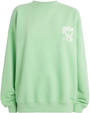 ADANOLA Cotton Logo Sweatshirt - Green