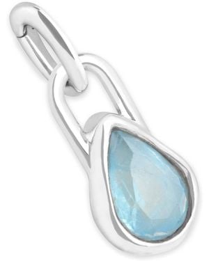 Astrid & Miyu Plated March Birthstone Charm - Blue