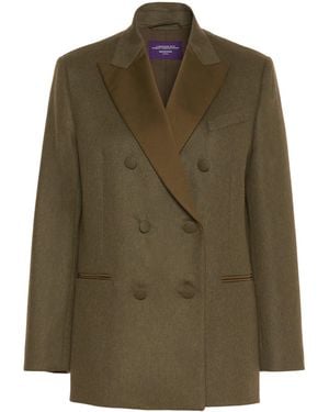 Weekend by Maxmara Virgin Wool-Blend Blazer - Green