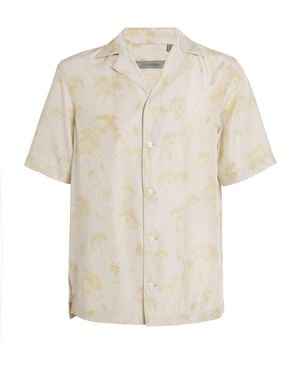 Corneliani Silk Floral Print Shirt - White