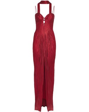 Maria Lucia Hohan Silk Cut-Out Tonia Gown - Red