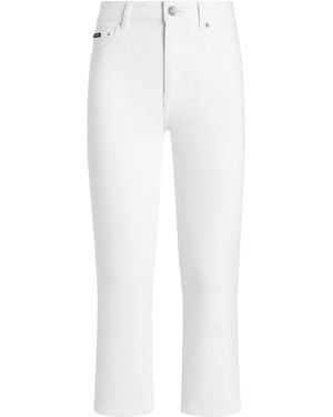 Dolce & Gabbana Cropped Straight Jeans - White