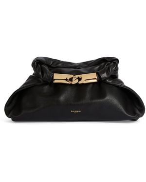 Balmain Small Lambskin Dinner - Black