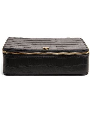 Harrods Large Leather Trinket Box - Black