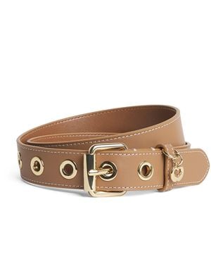Maje Leather Miss M Belt - Brown