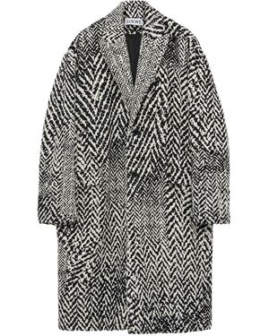 Loewe Wool-blend Oversized Coat - Grey