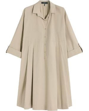 Weekend by Maxmara Cotton Mini Shirt Dress - Natural
