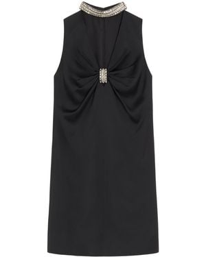 Valentino Embellished Mini Dress - Black