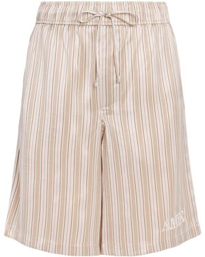 Amiri Stripe Logo Shorts - Natural