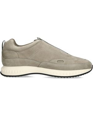 John Lobb Leather Stream Laced Trainers - Green
