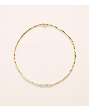 Jennifer Meyer Small And Diamond Bezel Tennis Necklace - Natural