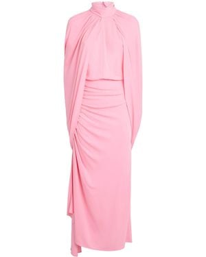 16Arlington Draped Dora Midi Dress - Pink