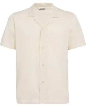 BLUEMINT Cotton Knitted Mars Short Sleeve Shirt - White