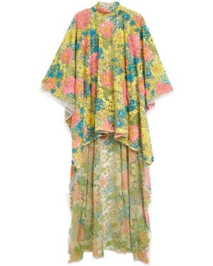 Taller Marmo Sequin Graham Kaftan Mini Dress - Yellow