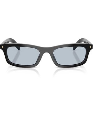 Prada Acetate Rectangle Sunglasses - Black