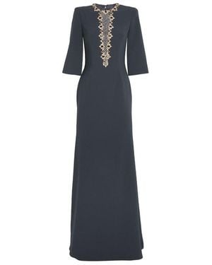 Jenny Packham Embellished Mars Gown - Blue