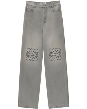 Loewe Anagram Baggy Jeans - Grey