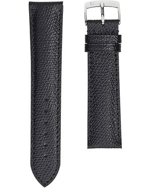 Jean Rousseau Leather Classic 5.0 Watch Strap - Black