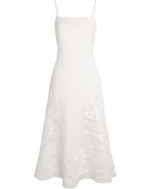 Jonathan Simkhai Linen-Blend Embroidered Annabella Midi Dress - White